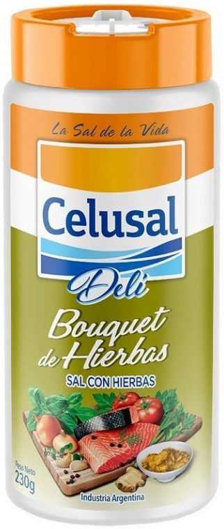 CELUSAL SAL FINA COND/BOUQUET HIERB SALERO 230GRx6