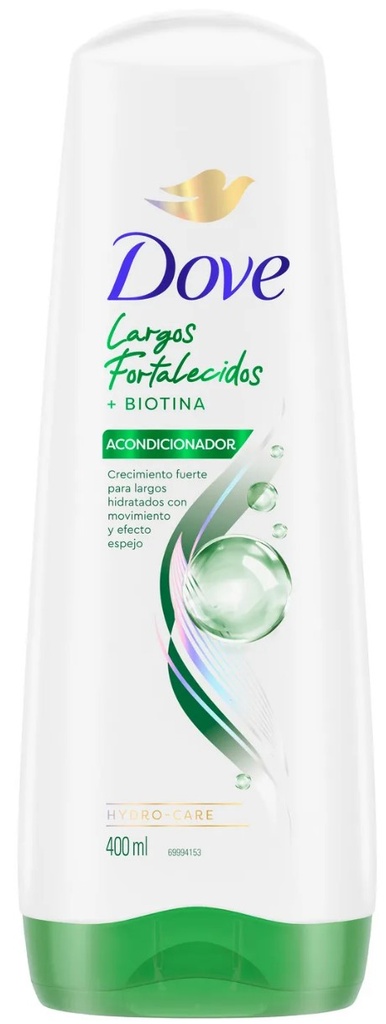 DOVE AC LARGOS FORTALECIDOS 400ml x12