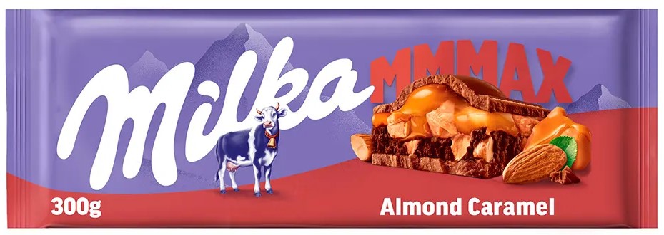 UNIDAD MILKA ALMOND CARAMELO 300gr x1 (12/B)