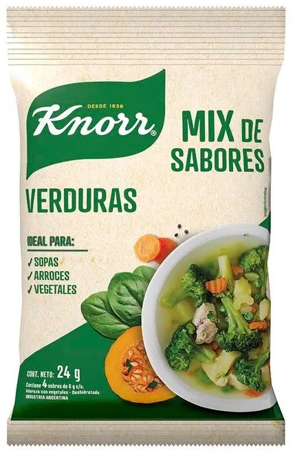 DISPLAY KNORR MIX SABORES VERDURAS x4 x10 (4/B)