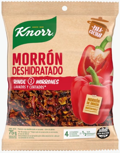 KNORR VEGETALES DESHIDRATADOS MORRON 75gr x12