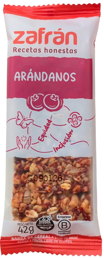 DISPLAY ZAFRAN BARR ARANDANOS 42g x12 (B/8)