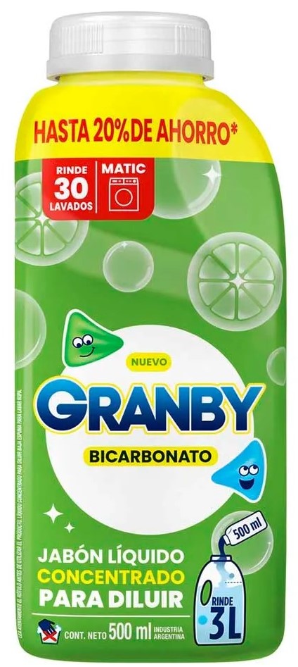 GRANBY LIQUIDO P/DILUIR LIMON 500ml x12