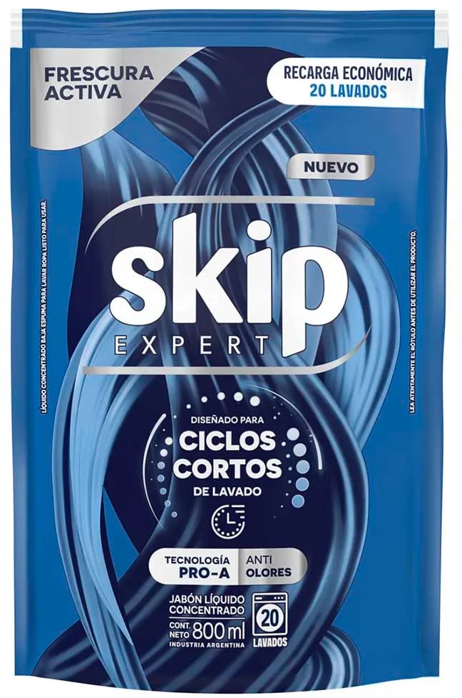 SKIP LIQUIDO FRESC ACT CICLOS CORTOS DP 800ml x12