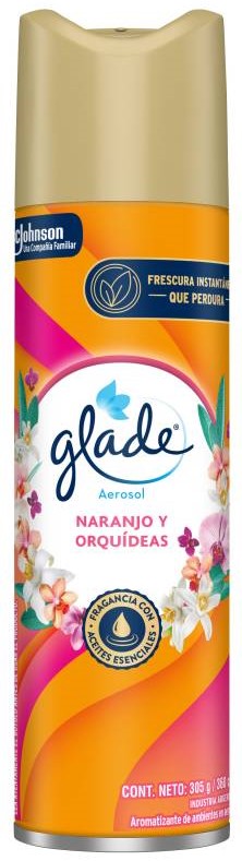 GLADE AERO AMBIENTE NARANJO Y ORQUIDEAS 360ml x6