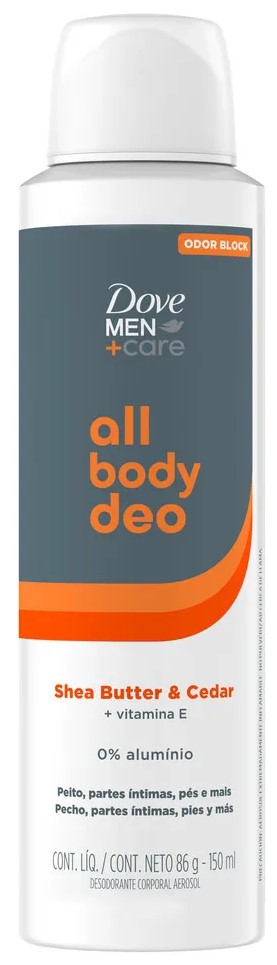 DOVE DEO HOMBRE ALL BODY SHEA CEDAR 150ml x12