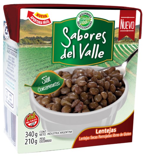 LENTEJAS SABORES DEL VALLE 12X340g