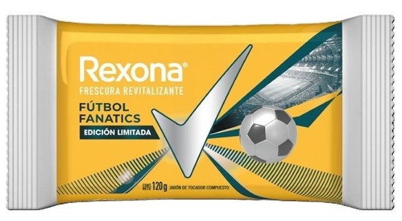 REXONA JABON FUTBOL FANATICS 120gr x72