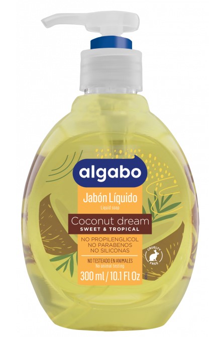ALGABO JABON LIQUIDO C/PIC COC/VAI 300ml x12