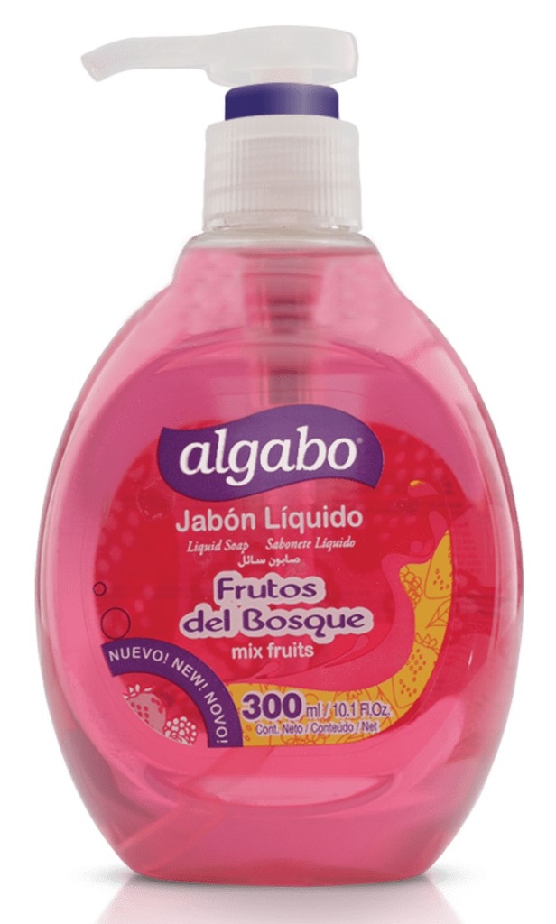 JABON LIQ ALGABO C/PIC SWEET BERRIES 12X300ML