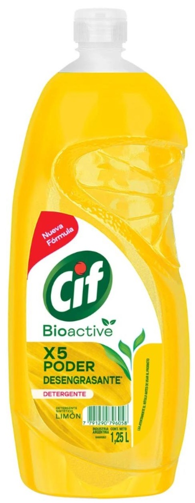 CIF DETERGENTE LIMON 1,25ml x12
