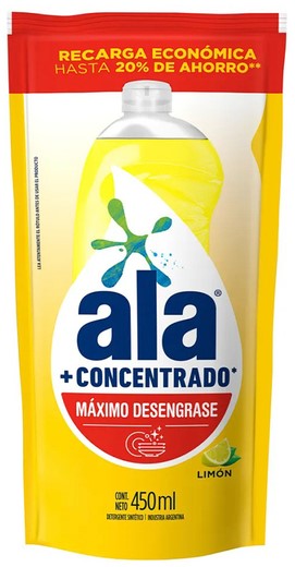 ALA DETERGENTE LIMON DP 450ml x15