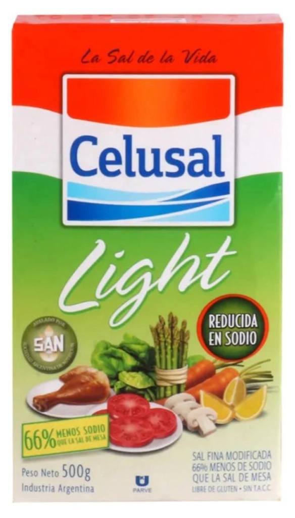 CELUSAL SAL FINA LIGHT ESTUCHE 500gr x24