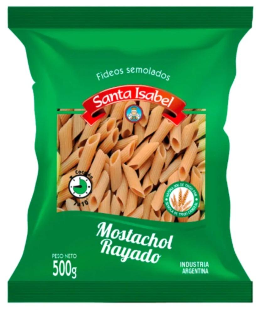 SANTA ISABEL FIDEOS MOSTACHOL 500gr x12