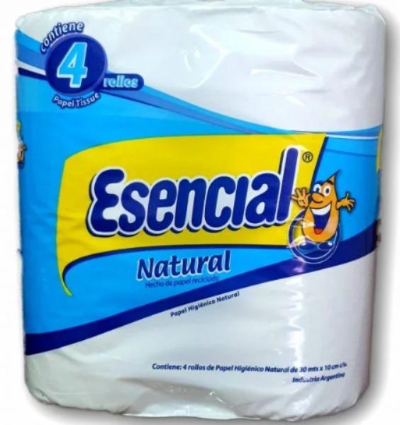 ESENCIAL PAPEL HIG NATURAL 4x30mt x12