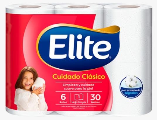 ELITE PAPEL HIG CUIDADO CLASICO 6x30mt x10
