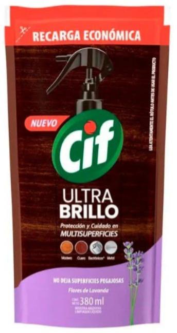 CIF LUSTRAMUEBLES UL BRILLO LAVANDA DP 380ml x15