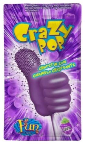 DISPLAY CHUPETIN CRAZY POP UVA 20u (B/10)