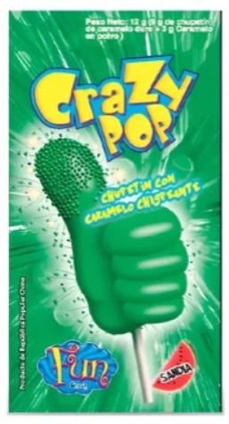DISPLAY CHUPETIN CRAZY POP SANDIA 20u (B/10)