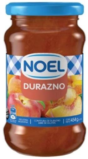 NOEL MERMELADA DURAZNO 454gr x12
