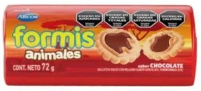 FORMIS GALLETITA VAINILLA/CHOCO 72gr x60