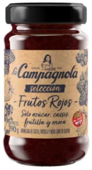 LA CAMPAGNOLA MERMELADA SELECCION FRUTOS ROJOS 390gr x12
