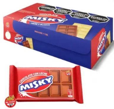 DISPLAY MISKY CHOCOLATE LECHE x30 25gr (B/12)