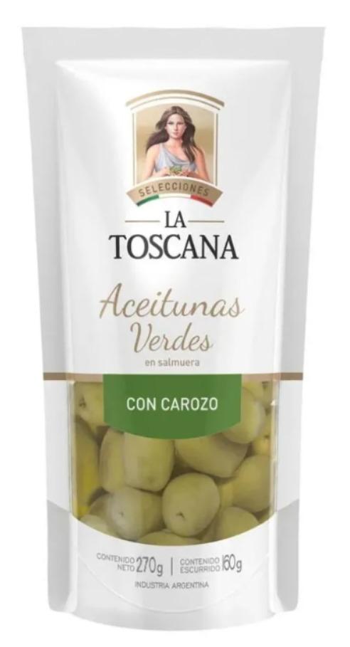 LA TOSCANA DP ACEITUNAS VERDES CON CAROZO 270gs x12