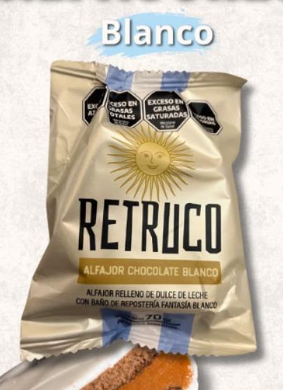 RETRUCO ALFAJOR BLANCO 70gs x18