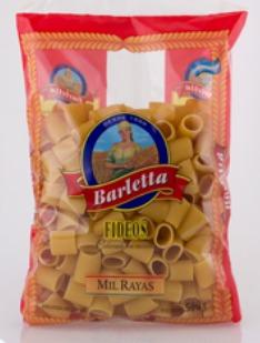 BARLETTA FIDEOS MIL RAYAS 500gr x12