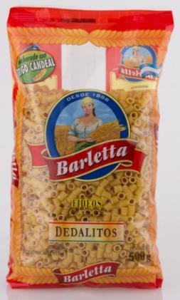 BARLETTA FIDEOS DEDALITOS 500gr x12