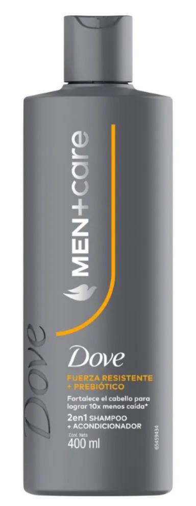 DOVE SH MEN 2EN1 FUERZA RESISTENTE+PREBIOTICO 400ml x12