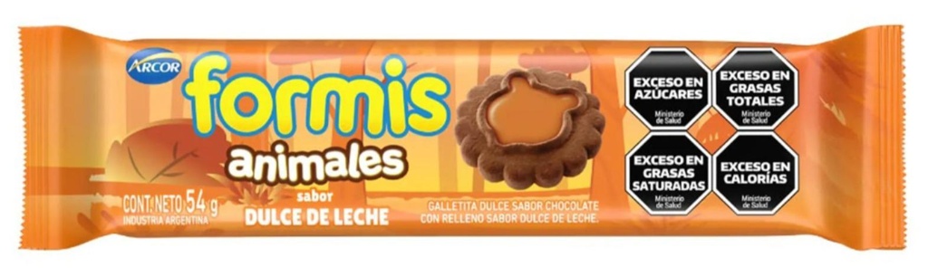 FORMIS GALLETITAS CHOCOLATE-DULCE DE LECHE 54gr x36
