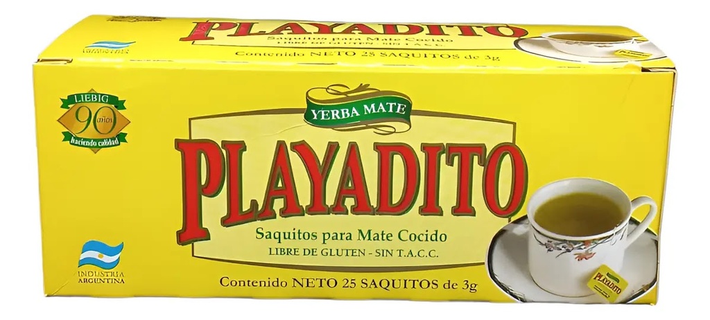 PLAYADITO MATE COCIDO SAQUITOS 25gr x10