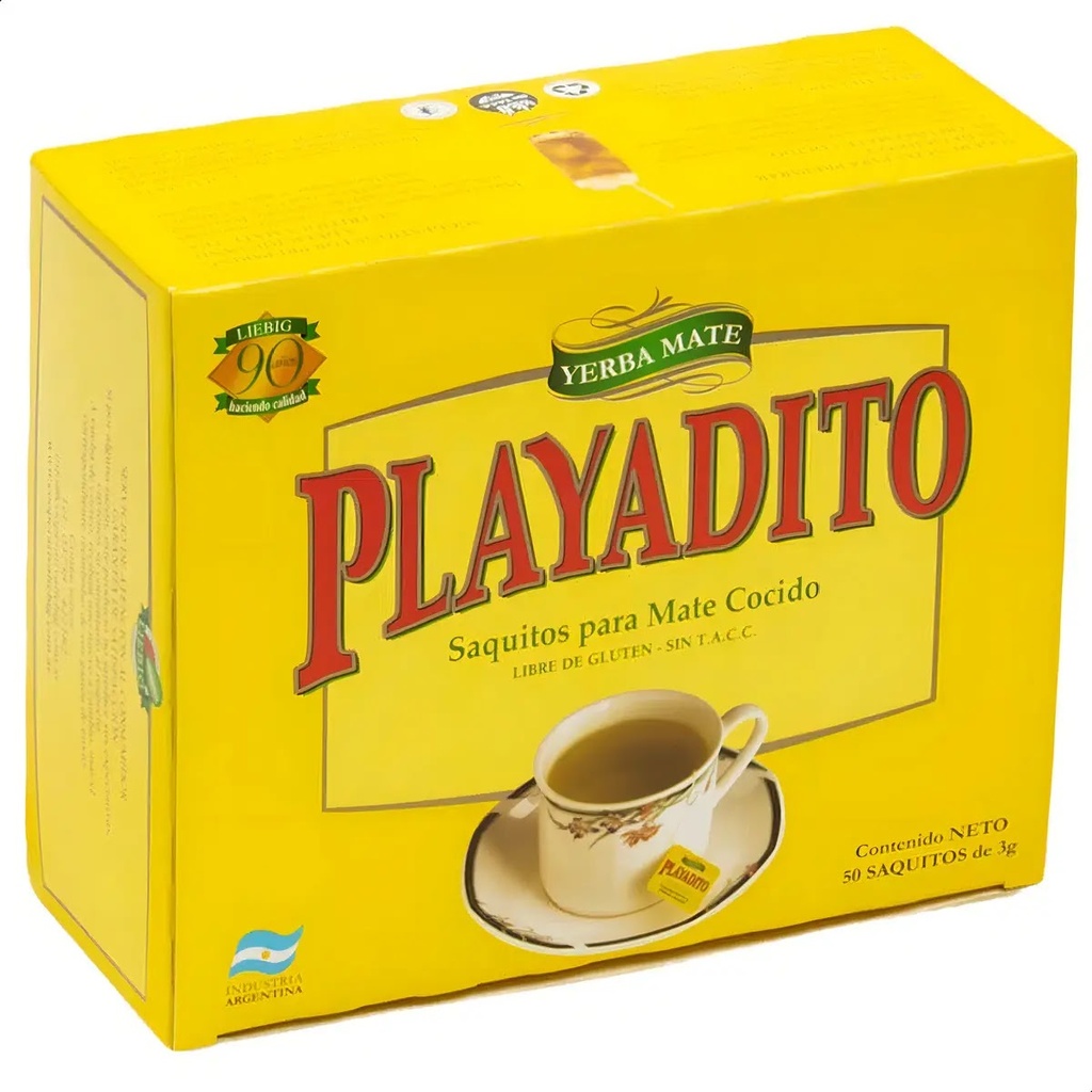 PLAYADITO MATE COCIDO SAQUITOS 50gr x5