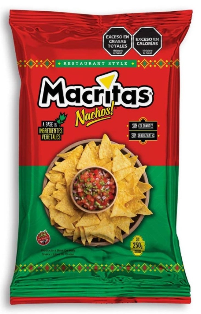 MACRITAS NACHOS RESTAURANT STYLE 250gr x15