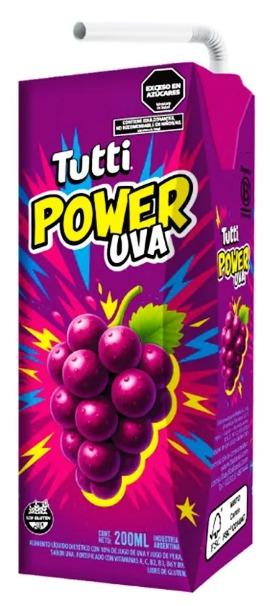 TUTTI JUGO UVA 200ML X18