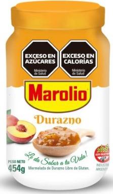 MAROLIO MERMELADA DURAZNO 454gr x12