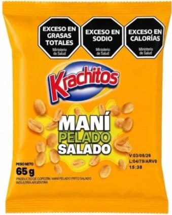 KRACHITOS MANI PELADO SALADO 65gr x 24