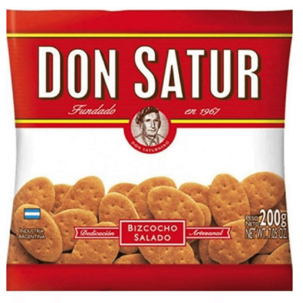 DON SATUR BIZCOCHOS CON GRASA 200gr x30