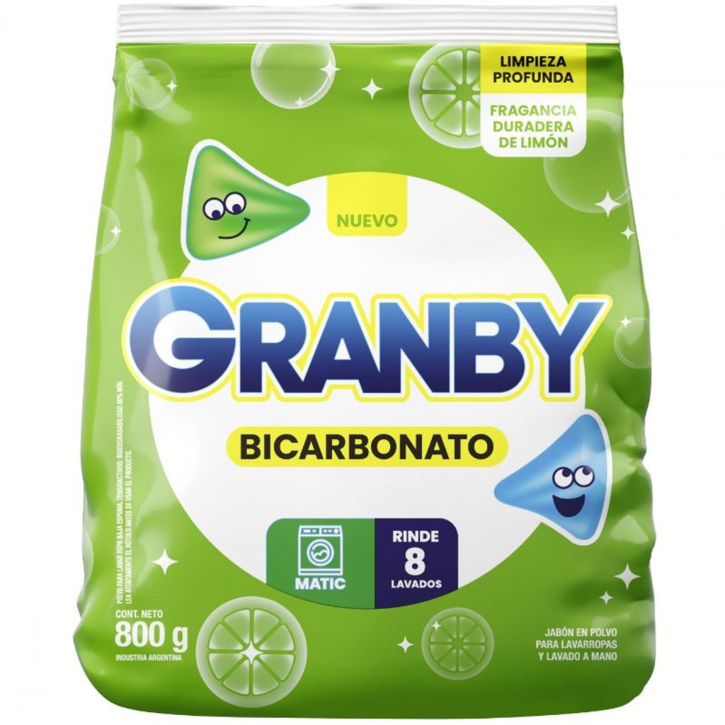 GRANBY EN POLVO MATIC LIMON 800gr x24
