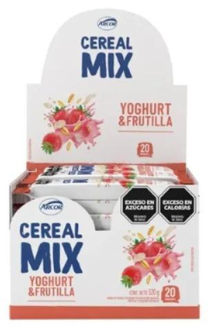 DISPLAY  CEREAL MIX YOGURT FRUTILLA  x20 26gr (B/6)
