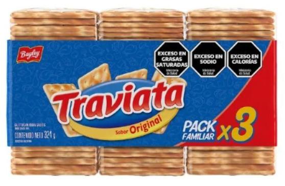 TRAVIATA GALLETITA ORIGINAL 108gr x3 x16