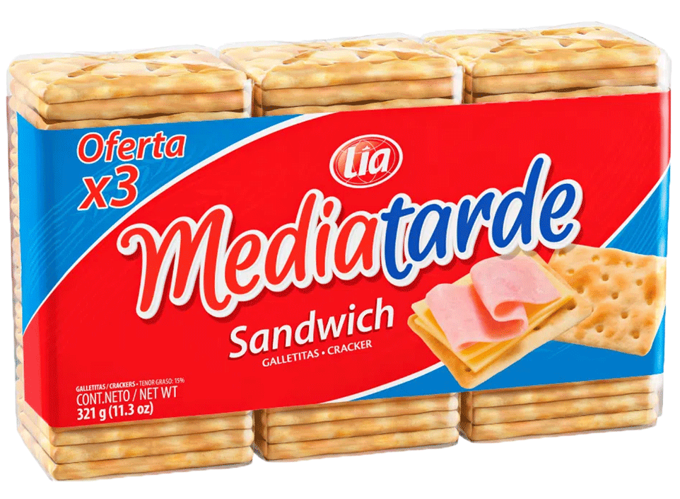 MEDIATARDE SANDWICH 321gr x16