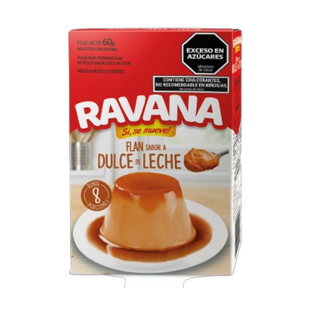 RAVANA FLAN DULCE DE LECHE 60gr x12