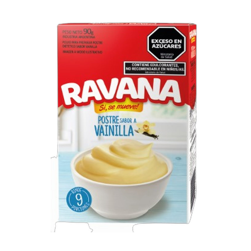 RAVANA POSTRE VAINILLA 90gr x12