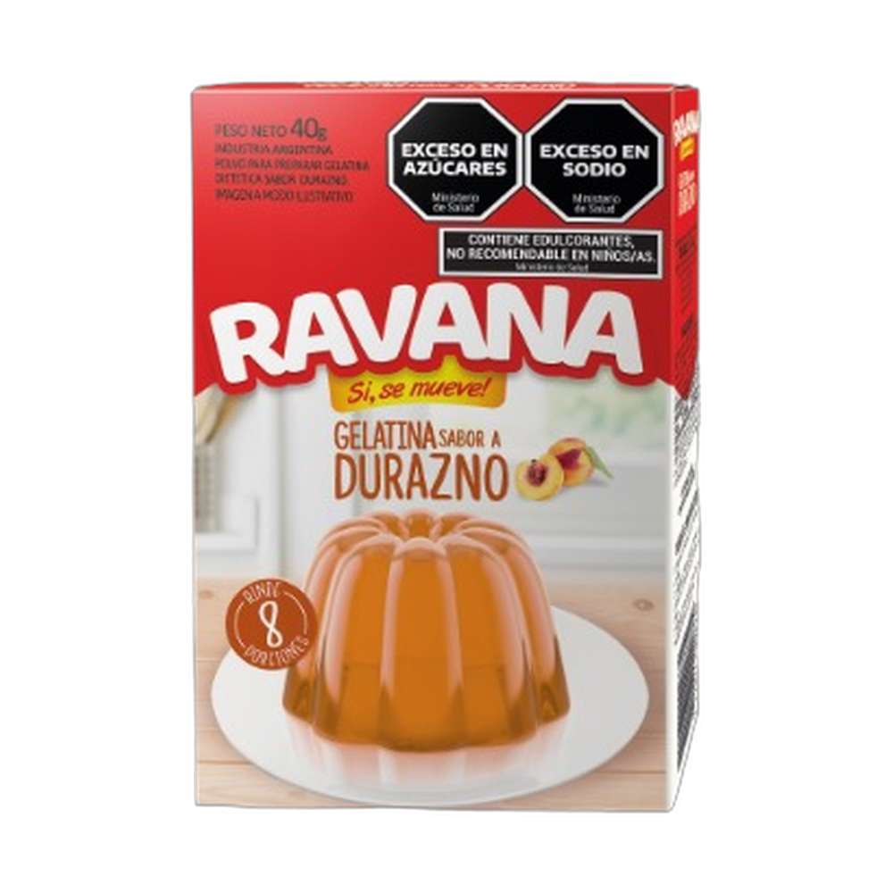 RAVANA GELATINA DURAZNO 40gr x12