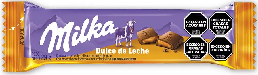 MILKA TABLETA DULCE DE LECHE 29gr x36