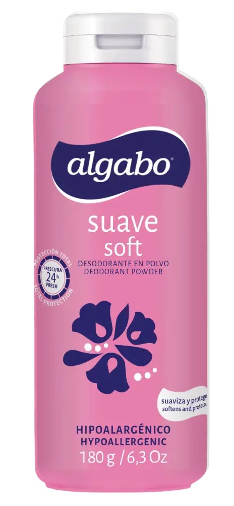 ALGABO TALCO DES ROSA BOT 180gr x12