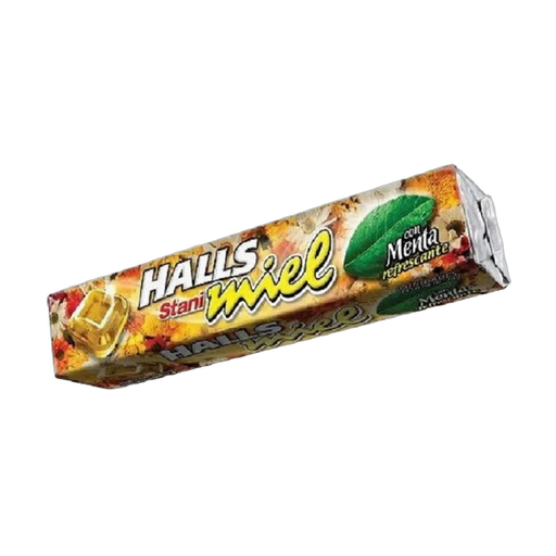 [2470] DISPLAY HALLS STA MIEL MENTA X12 28gr x1 (24/B)